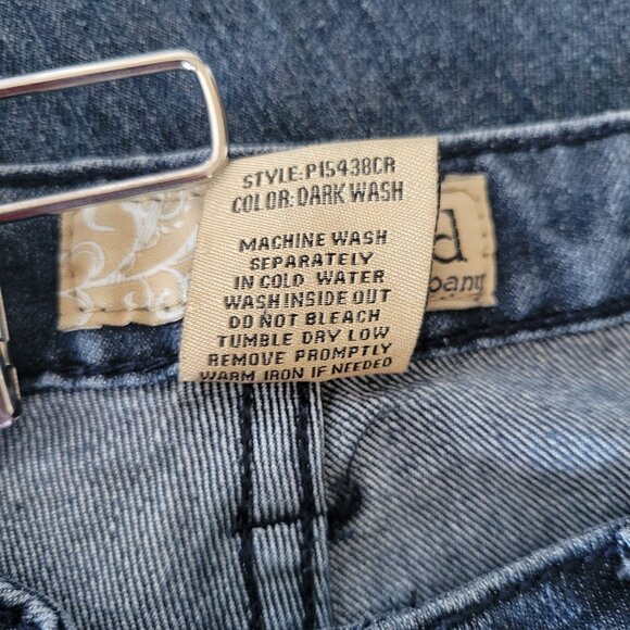 Y2K Hybrid & Company Cotton Denim Flare Jeans, Women’s Sz 11, Button Detail EUC - Picture 9 of 12